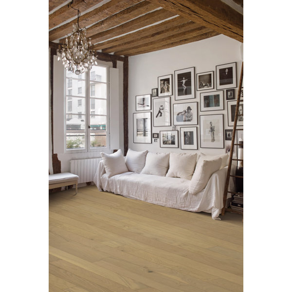 Zalan Floors Whitewash 3/8"x3" Oak Engineered Hardwood Flooring Wayfair